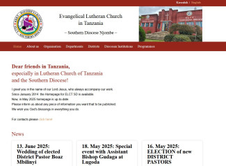 Screenshot der neuen Homepage der Süddiözese